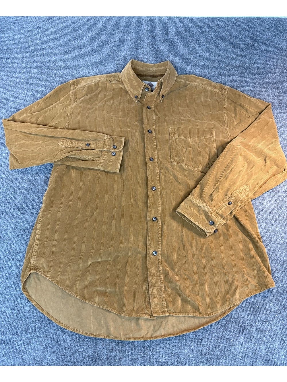 The Territory Ahead Shirt Mens Large Rust Corduroy Long Sleeve Button Up Casual